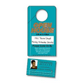 UV Coated Paper Door Hanger w/ 3.5"x2" Tear Off Portion